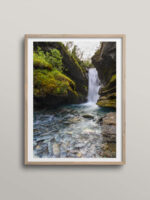 Waterfall in canyon